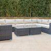 tahiti outdoor corner sofa + coffee table