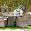 sally outdoor dining table + 6 chairs