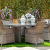 sally outdoor dining table + 6 chairs