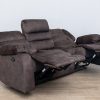 nebraska 5 seater fabric recliner