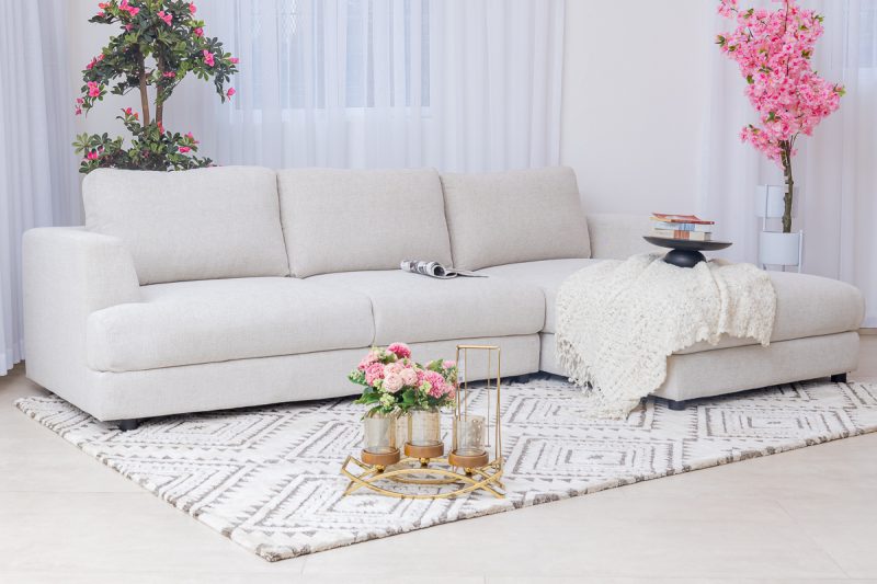 palma fabric corner sofa