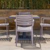 accra outdoor table + 4 chairs