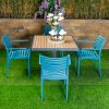 accra outdoor table + 4 chairs