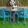 accra outdoor table + 4 chairs