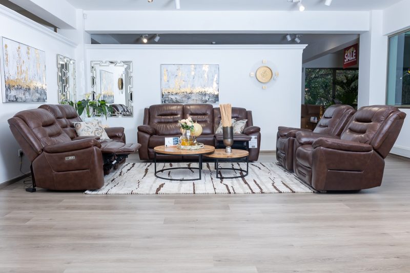 sorrento 7 seater leather recliner (3+2+1+1)