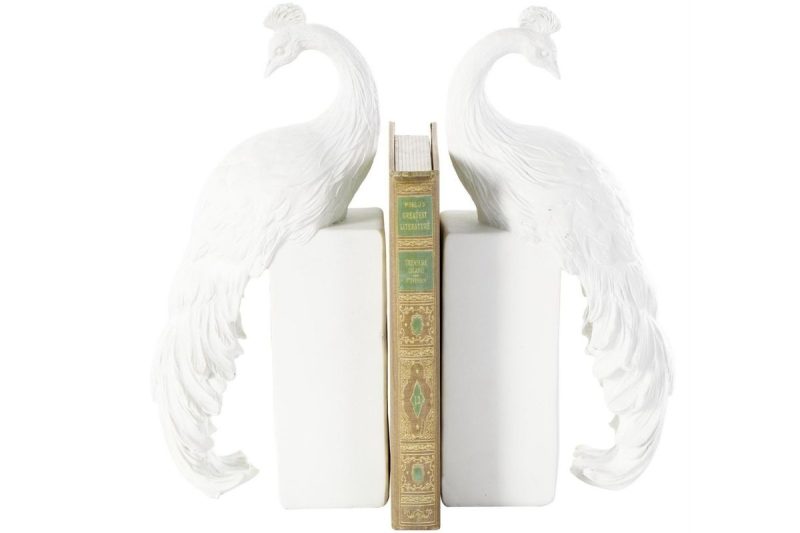 home decor - 10863 - peacock bookends