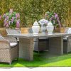 sally outdoor dining table + 6 chairs