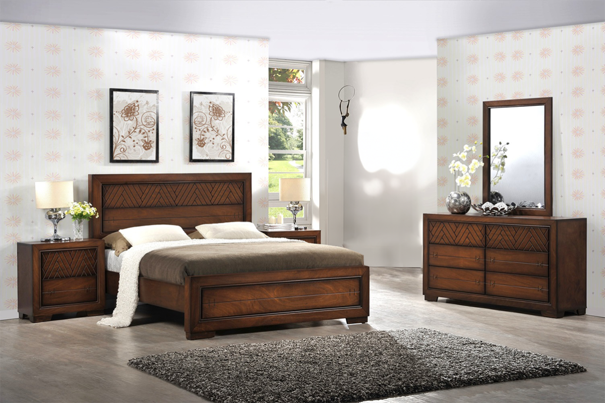 toledo king bed + 2 nightstands