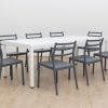 theo - 2.1m outdoor dining + trent chairs