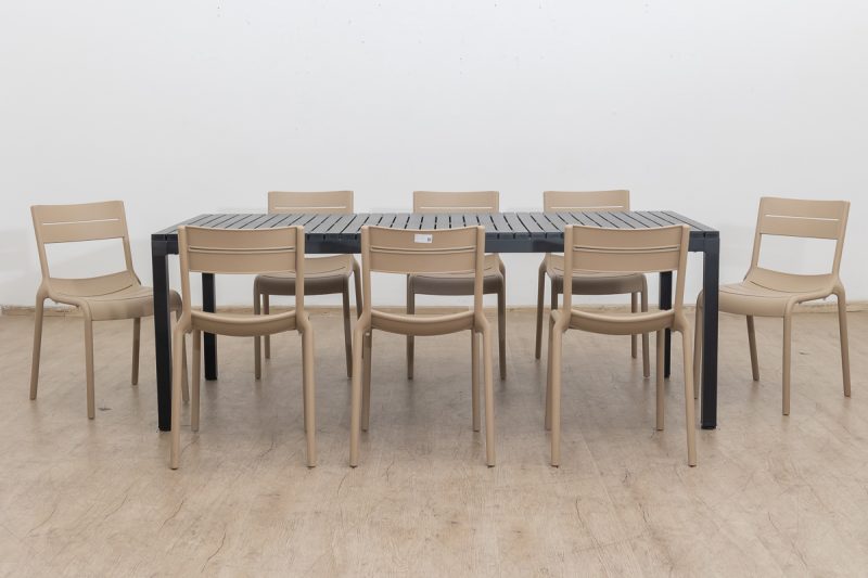 theo - 2.1m outdoor dining + weston chairs