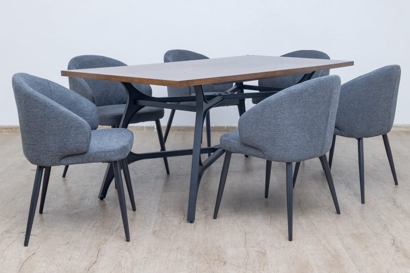 drake-1.8m dining table + 6 marisol chairs