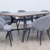 drake-1.8m dining table + 6 marisol chairs