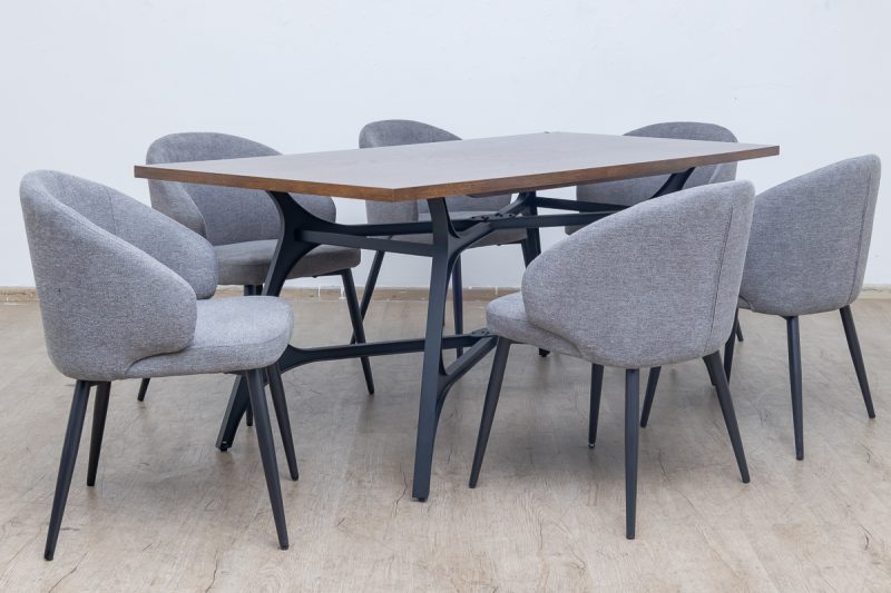 drake-1.8m dining table + 6 marisol chairs