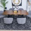 drake-1.8m dining table + 6 marisol chairs