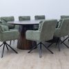 hillhurst dining table + 8 tonic chairs