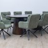 hillhurst dining table + 8 tonic chairs