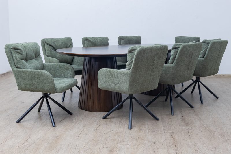 hillhurst dining table + 8 tonic chairs