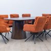 hillhurst dining table + 8 tonic chairs