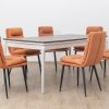 basalto dining table + 6 mimo chairs