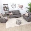 dakota 6 seater fabric recliner sofa (3+2+1)