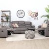 dakota 6 seater fabric recliner sofa (3+2+1)