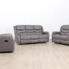 dakota 6 seater fabric recliner sofa (3+2+1)