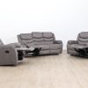 dakota 6 seater fabric recliner sofa (3+2+1)