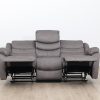 dakota 6 seater fabric recliner sofa (3+2+1)