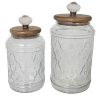 home decor -97513- set of two- glass jar