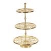 home decor -68988- aluminium 3 teir tray stand