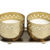 home decor -60587- set of two- candle wax votives