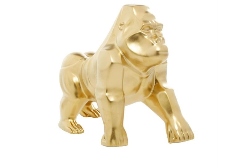 home decor -57174- gold gorilla sculpture