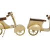 home decor -79640- set of two- metal scooter