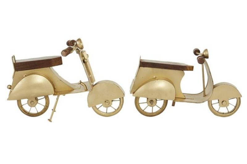 home decor -79640- set of two- metal scooter