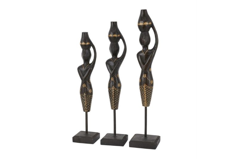 home decor -36677- set of three- woman sculpture