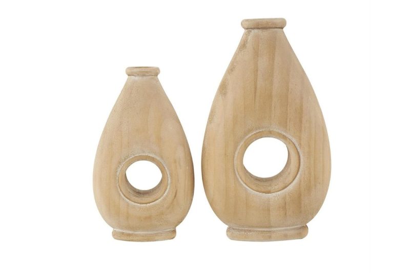 home decor -36227- set of two- teardrop vase