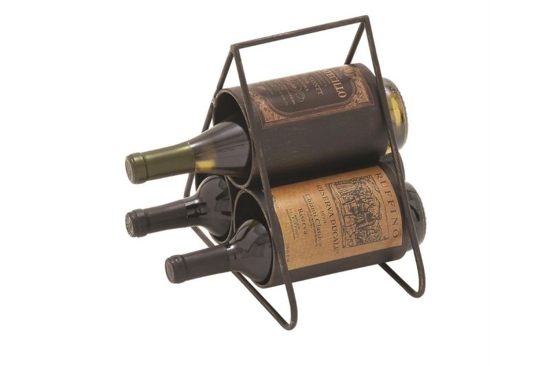 home decor -34925- metal wine holder