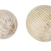 home decor -75148- set of two- carved orbs