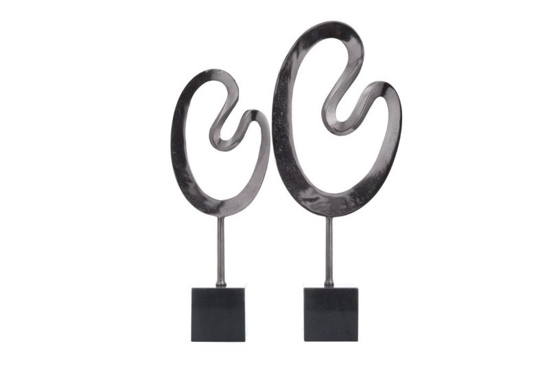 home decor -27985- set of two- marble sculpture