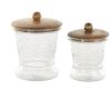 home decor -14040- set of two- glass jars