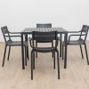 langston outdoor dining table + 4 ace chairs