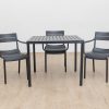 langston outdoor dining table + 4 ace chairs