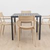 langston outdoor dining table + 4 ace chairs