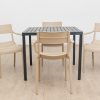 langston outdoor dining table + 4 ace chairs