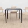 langston outdoor dining table + 4 ace chairs