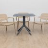 avro outdoor dining table + 4 lane chairs