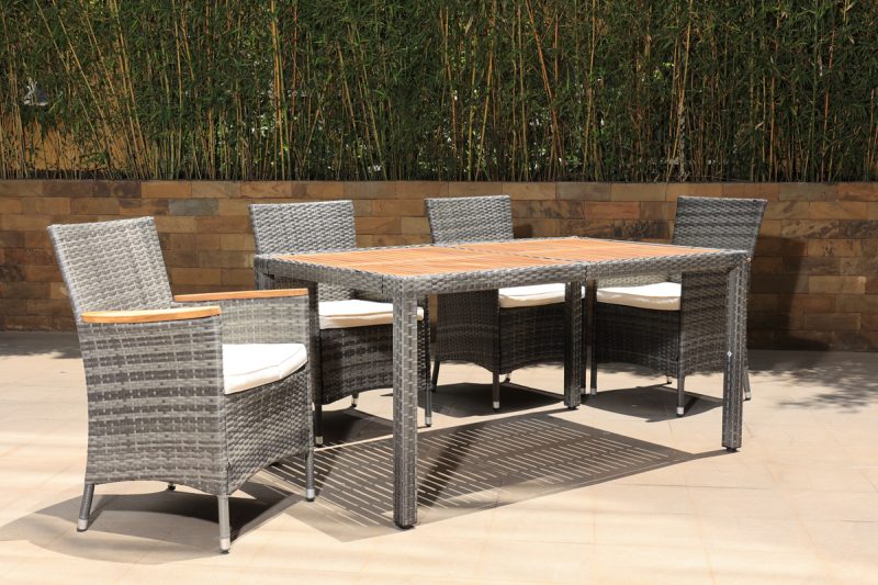 lena outdoor dining table + 6 chairs