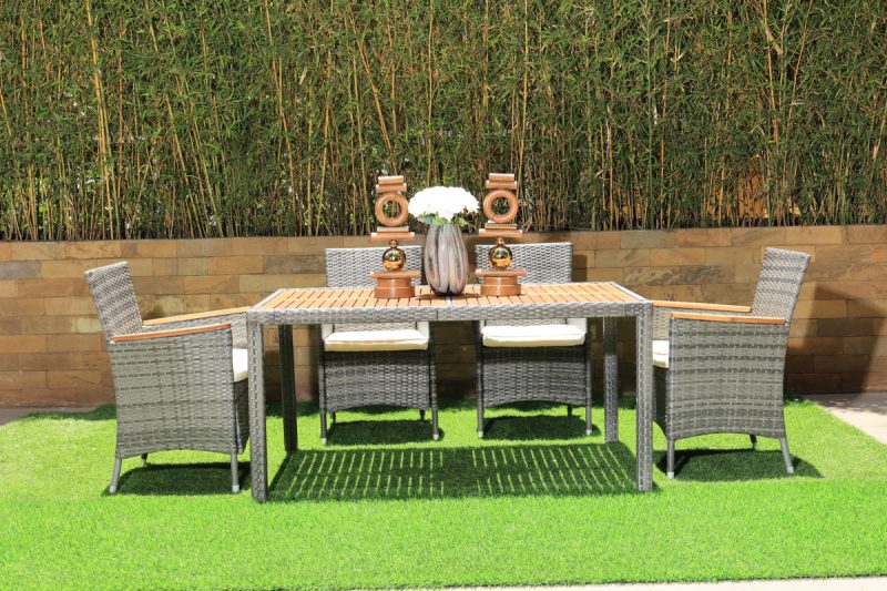 lena outdoor dining table + 6 chairs