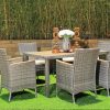 lena outdoor dining table + 6 chairs