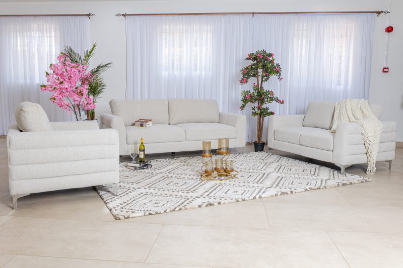 venice 6 seater fabric sofa (3+2+1)